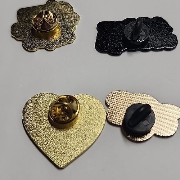 Cute Enamel Pin Set - Pink, Yellow, Gray - Picture 3 of 3